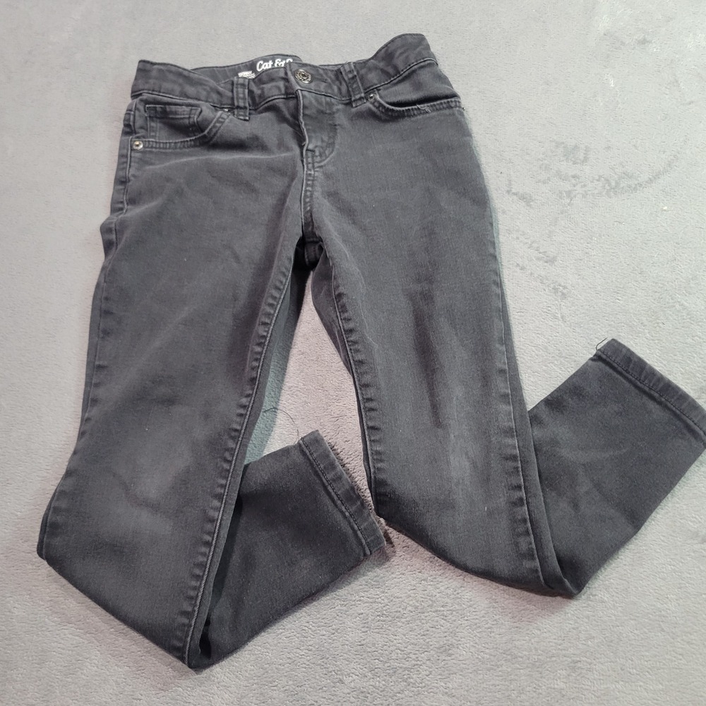 Cat & Jack Kids Ultimate‎ Stretch Skinny Jeans Black Denim Size 8 VN1311992
